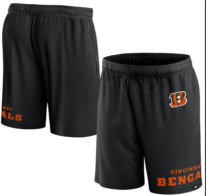 Men's Cincinnati Bengals Black Shorts Men's Cincinnati Bengals Black Shorts